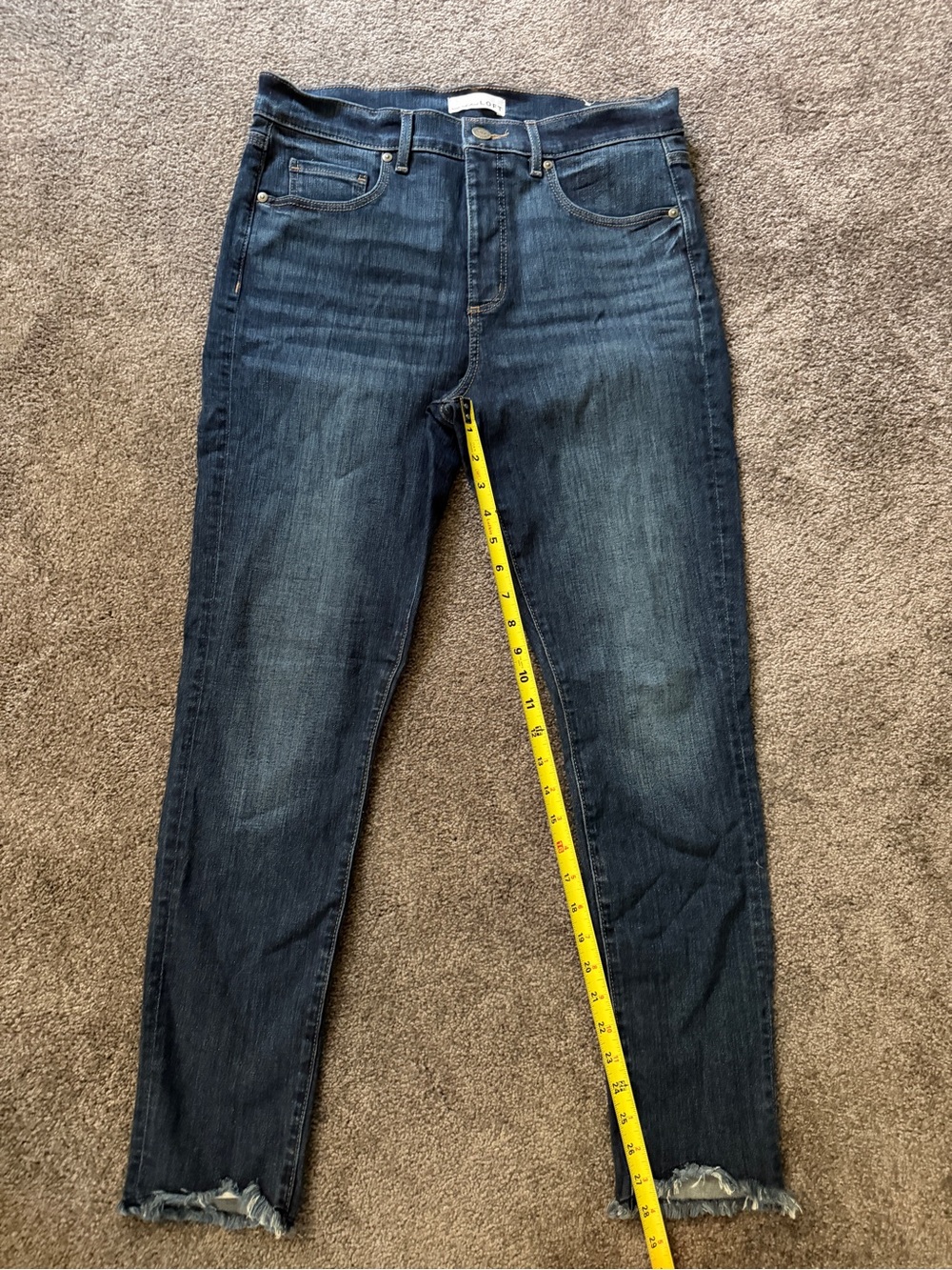 Loft Dark Blue Stretch Denim Skinny Jeans